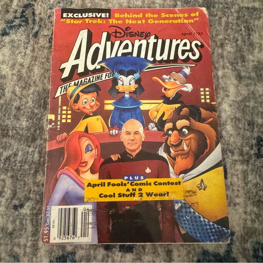 Disney Adventures April 1993 Star Trek Next Generation Patrick Stewart Huck Finn